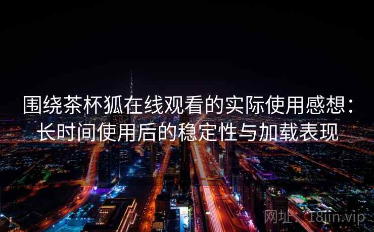 围绕茶杯狐在线观看的实际使用感想：长时间使用后的稳定性与加载表现  第2张