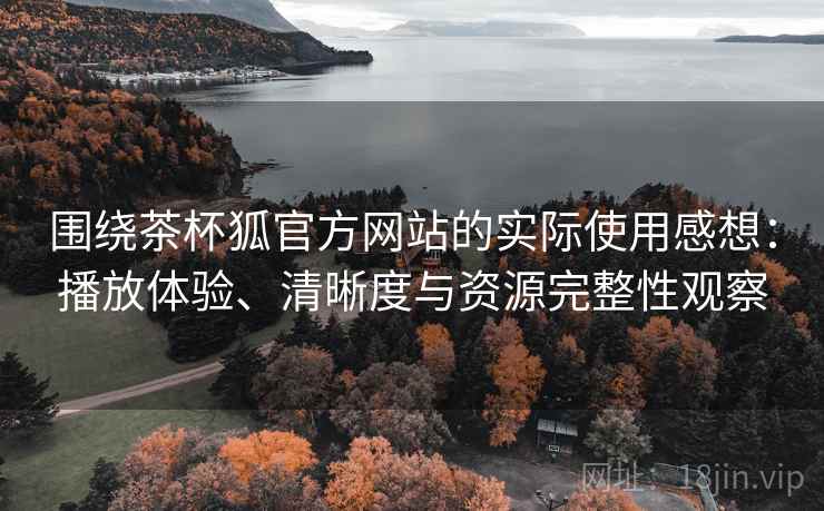 围绕茶杯狐官方网站的实际使用感想：播放体验、清晰度与资源完整性观察  第2张