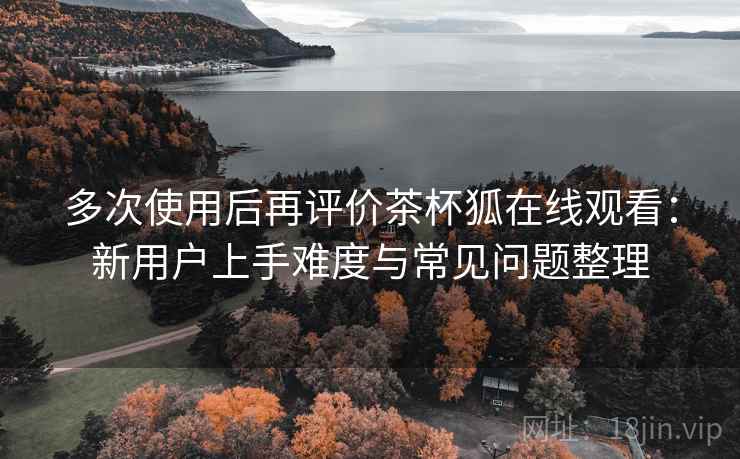 多次使用后再评价茶杯狐在线观看:新用户上手难度与常见问题整理 第2张 多次使用后再评价茶杯狐在线观看:新用户上手难度与常见问题整理 第2张